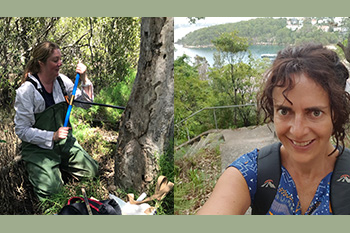 Associate Professor Danielle Verdon-Kidd and Dr Beth Strain in the field.